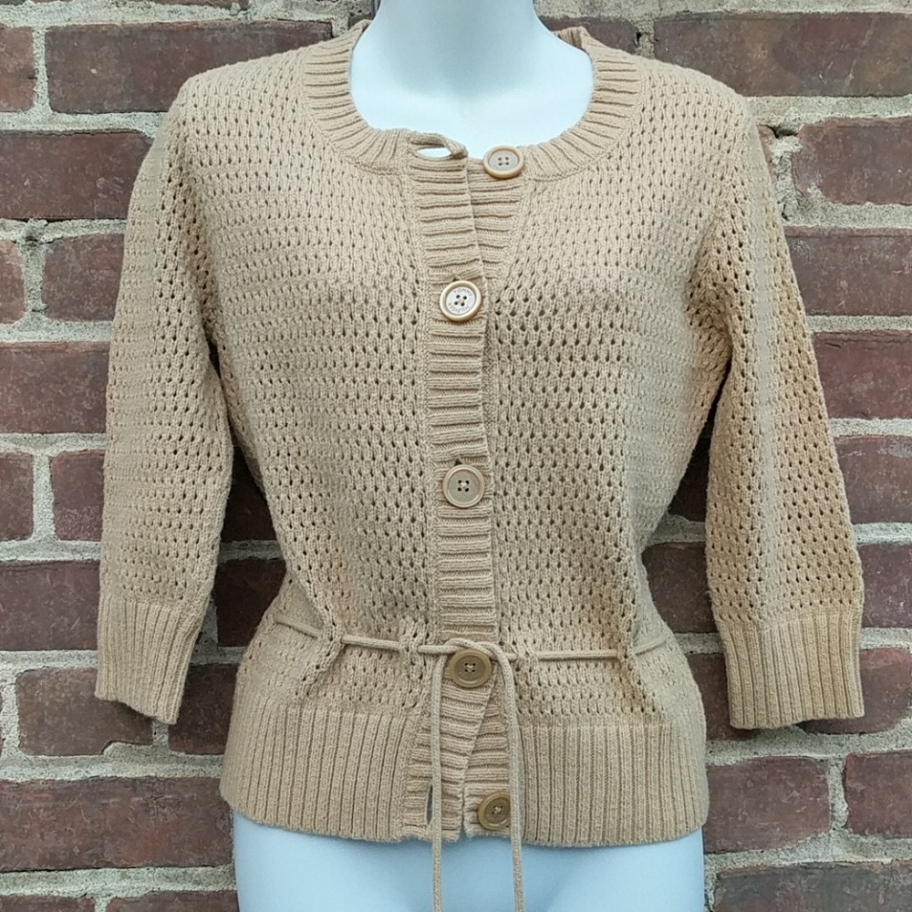 Tommy Hilfiger 3/4 sleeve button up sweater
